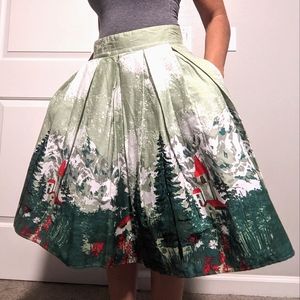 A Line Skirt - Winter Scene